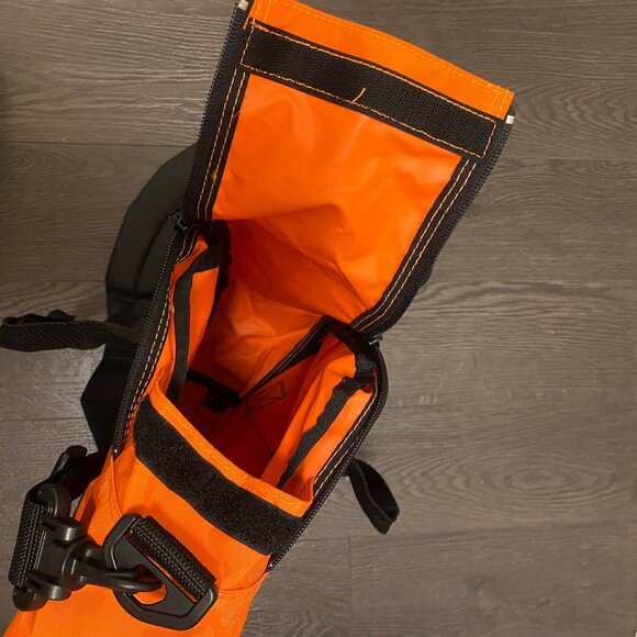 L.L. Bean Shoulder Messenger Bag Vintage 90’s Rare Orange Adjustable - Picture 4 of 13